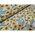 Bavlněná látka 3D tisk metráž šíře 240 cm - Slunečnice