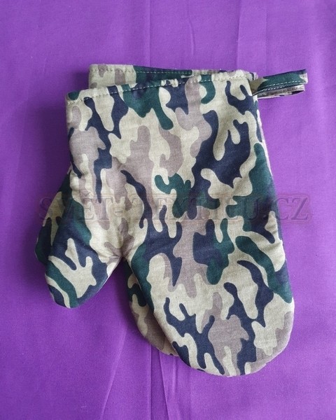 Kuchyňské chňapky Maskáč khaki