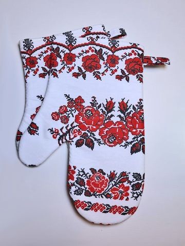 Lemované kuchyňské chňapky Selský styl