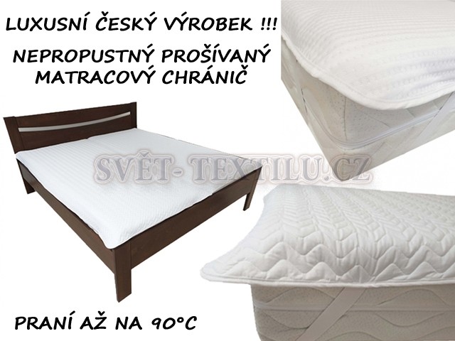 Nepropustný prošívaný chránič 140x220cm