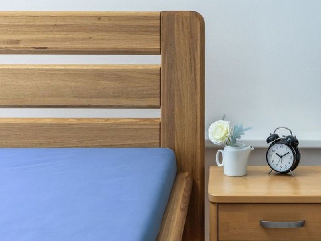 Plátěné prostěradlo s gumou LUX - modré