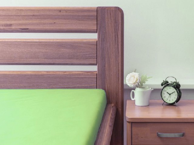 Plátěné prostěradlo s gumou LUX - zelené