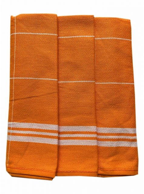 Utěrky z egyptské bavlny 3ks č.63 - oranžová