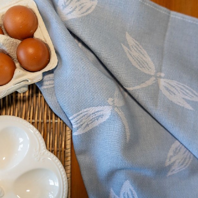  Utěrky z egyptské bavlny 3ks č.96 - Vážky na modré