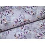 Bavlněná látka 3D tisk metráž šíře 240 cm - Šedofialové snění