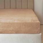 Mikroflanelové prostěradlo PREMIUM - béžová
