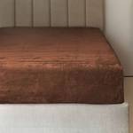 Mikroflanelové prostěradlo PREMIUM - hnědá