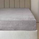 Mikroflanelové prostěradlo PREMIUM - šedá