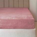 Mikroflanelové prostěradlo PREMIUM - starorůžová