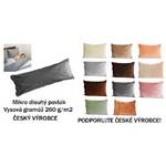 Povlak na dlouhý polštář mikroflanel Povlak na dlouhý polštář mikroflanel